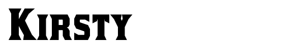 Kirsty font preview